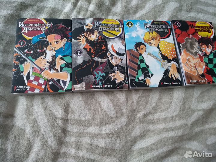 Манга Истребитель демонов 1,2,3,4 том