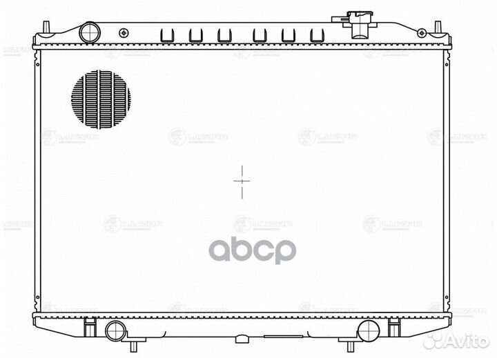 Радиатор охл. для а/м Nissan NP300 (08) 2.5D L