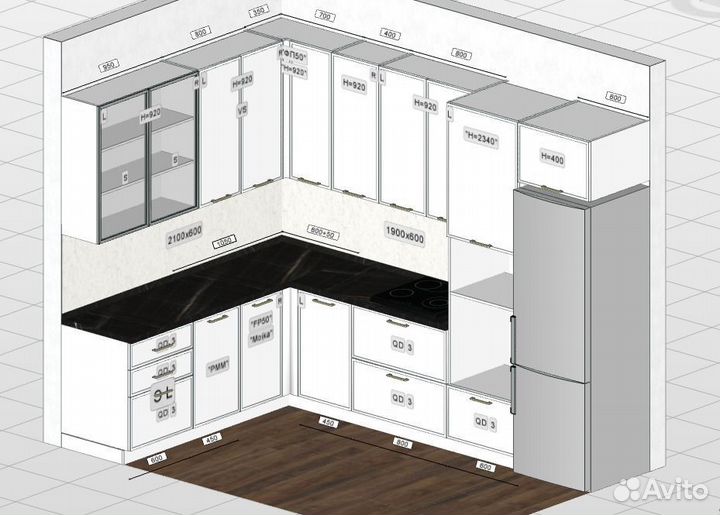 Дизайн-проект корпусной мебели