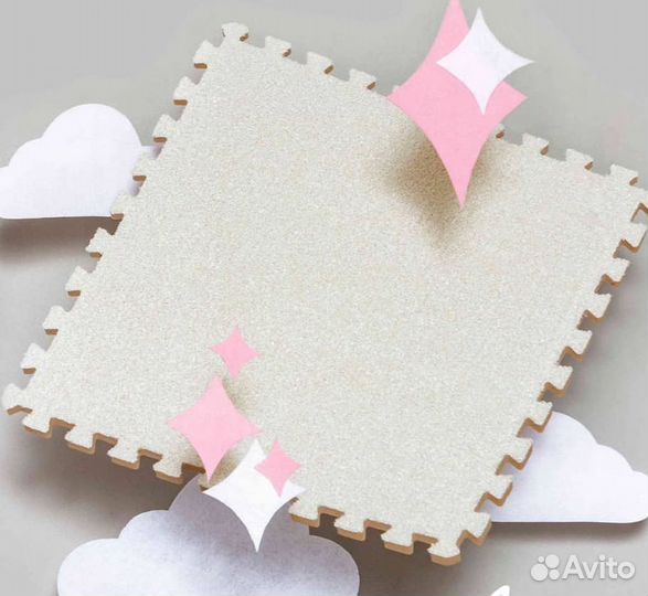 Коврик-пазл с ворсом