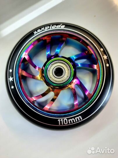 Колеса для трюкового самоката 110 неохром