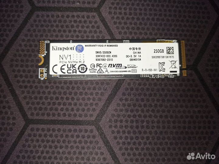 Новые SSD 256 250 240 GB M2 nvme SATA