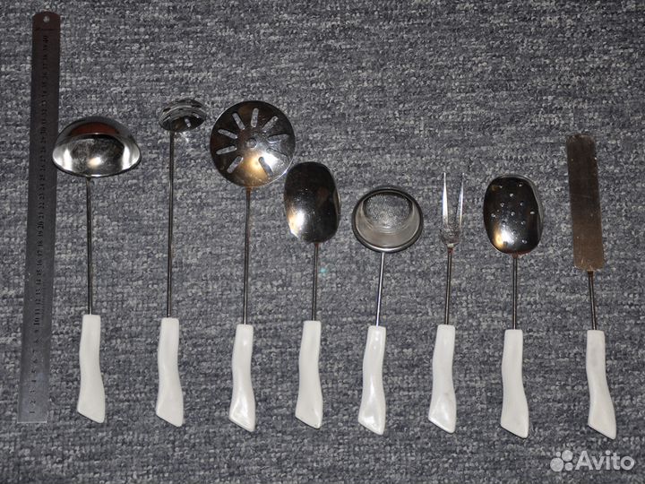 Набор для кухни (8 предметов, нержавейка, СССР)