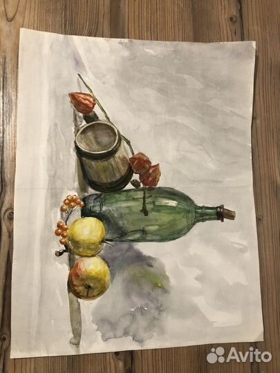 Картина натюрморт акварель