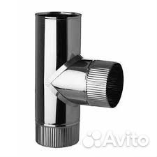 Тройник 90 нерж. (0,5мм) D100