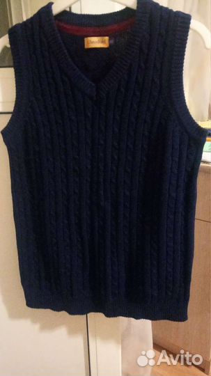 Жилетка для мальчика школьная 140