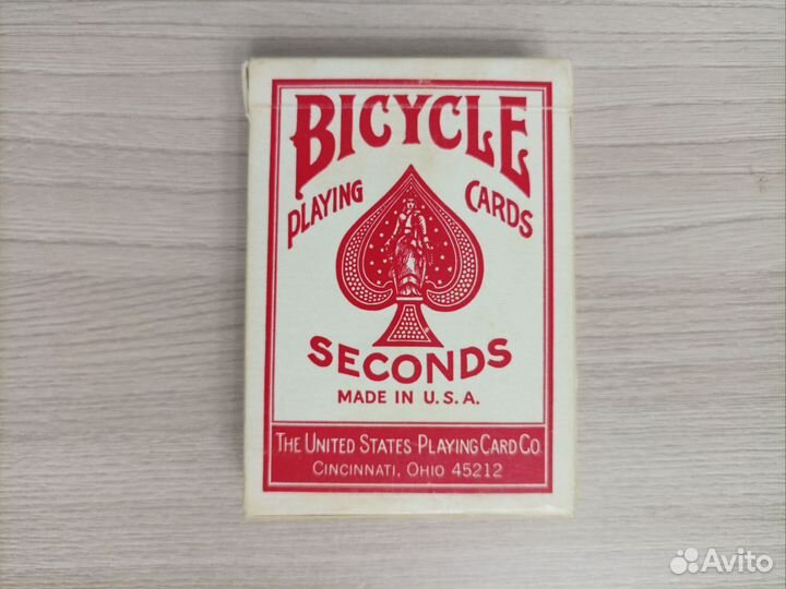 Карты «Seconds» Bicycle U.S.A. красные, раритет