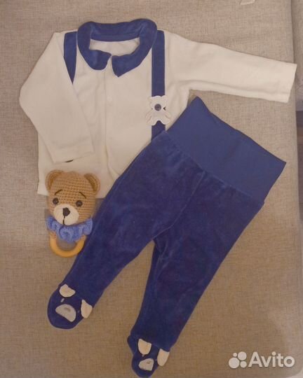 Комплект для мальчика вельветовый 56 размер