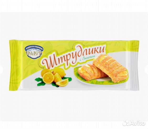 Слоёный десерт Штрудлики Полет с Лимоном 200г