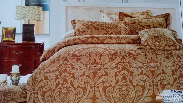 5.Постельное евро сатин разные