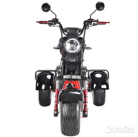 Электроскутер white siberia PRO trike 3000W black