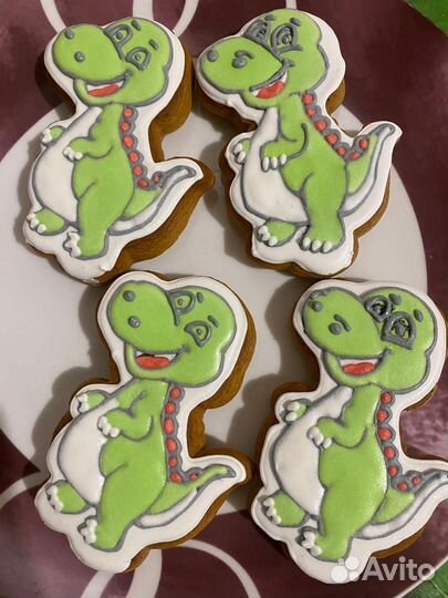 Пряники дино/ куличи пасхальные