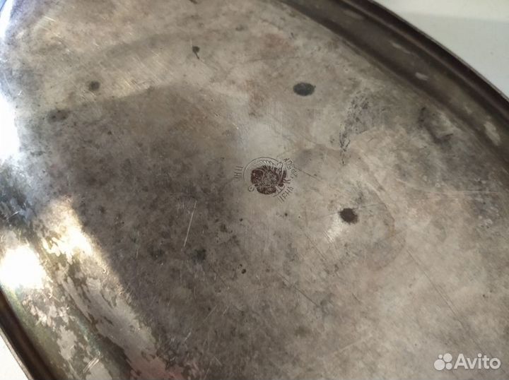 Поднос, нейзильбер 29x16 см.60-70г.СССР