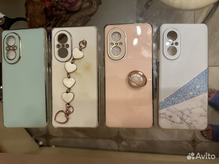 Силиконовый чехол на Huawei Nova 9 SE 4 шт