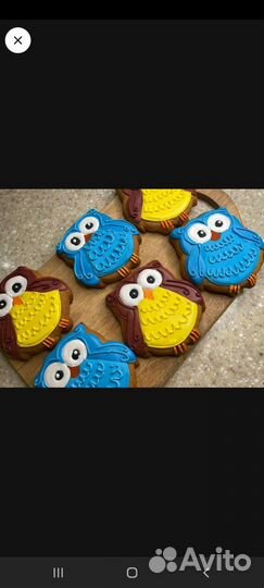 Имбирные пряники с ручной росписью