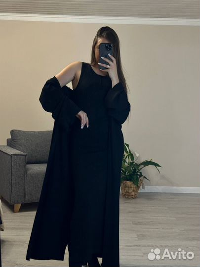 Платье с кардиганом