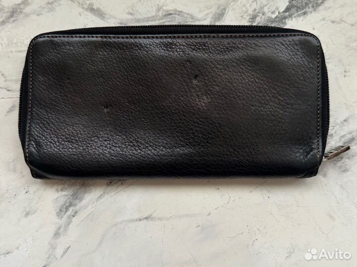 Кошелек женский натуральная кожа черный