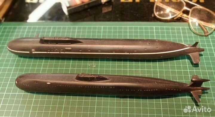 Макеты модели подводных лодок 2 штуки