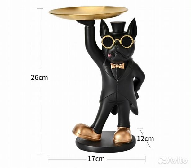 Конфетница ключница французский бульдог