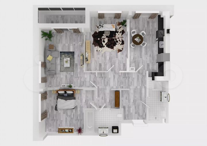 3-к. квартира, 71,7 м², 7/10 эт.