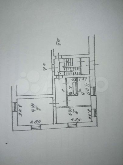 2-к. квартира, 47,9 м², 1/2 эт.