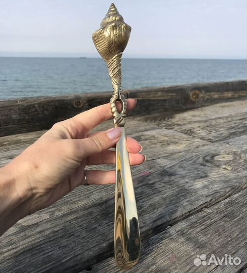 Ложка, рожок для обуви в морском стиле