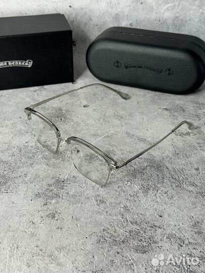 Очки Chrome Hearts серые