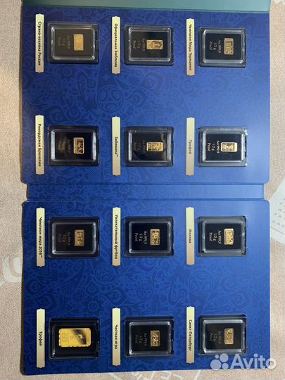 Прямоугольные золотые монеты чм 2018