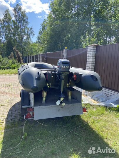 Лодка пвх с мотором Yamaha и прицепом