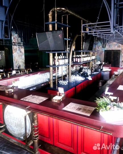 Барная стойка для кафе из искусственного камня