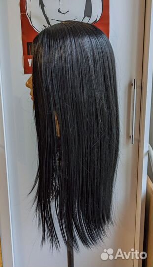 Парик черный длинный