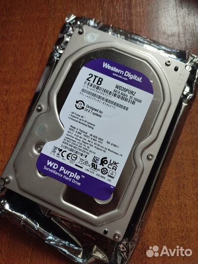 Western Digital 2 тб Внутренний жесткий диск WD Pu