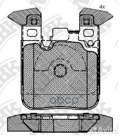 Колодки торм. BMW 1/2/3/4