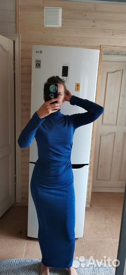 Вечернее платье синее