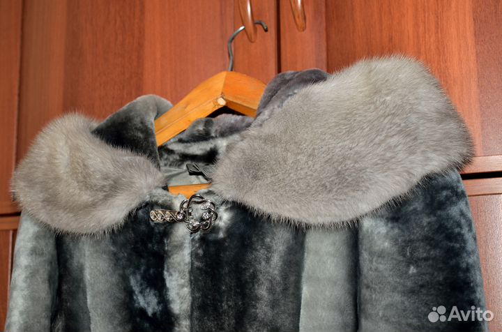 Шуба из мутона 44-46 размер