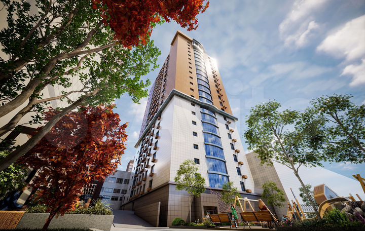 Апартаменты-студия, 25,2 м², 18/22 эт.