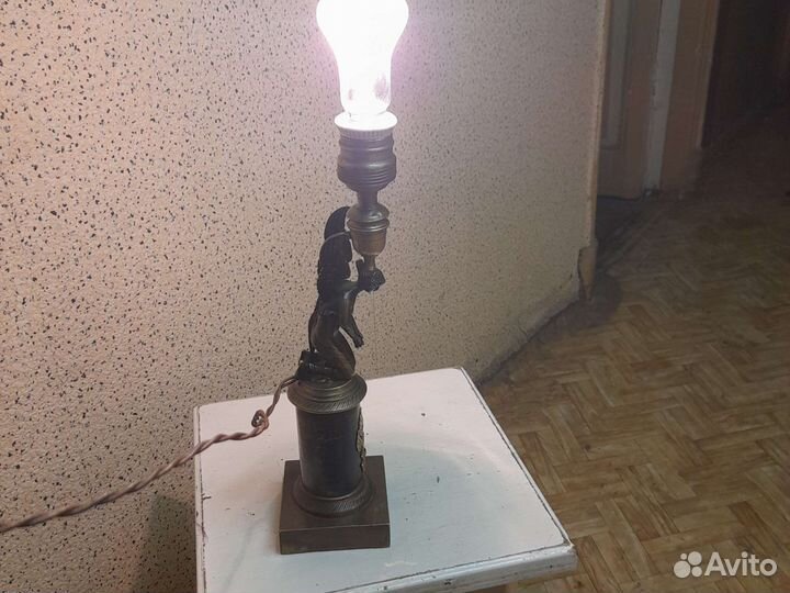 Подсвечник бронза, детали старинные