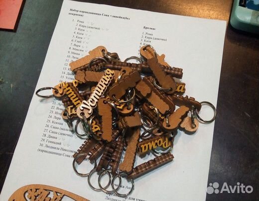 Именные брелки