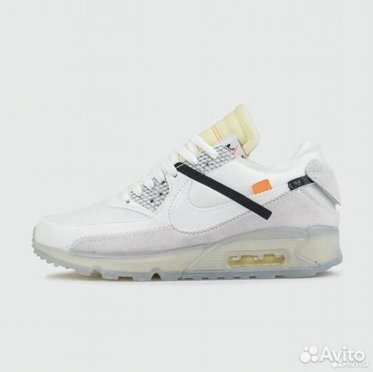 Nike air max 90 off white 41-45 мужские кроссовки