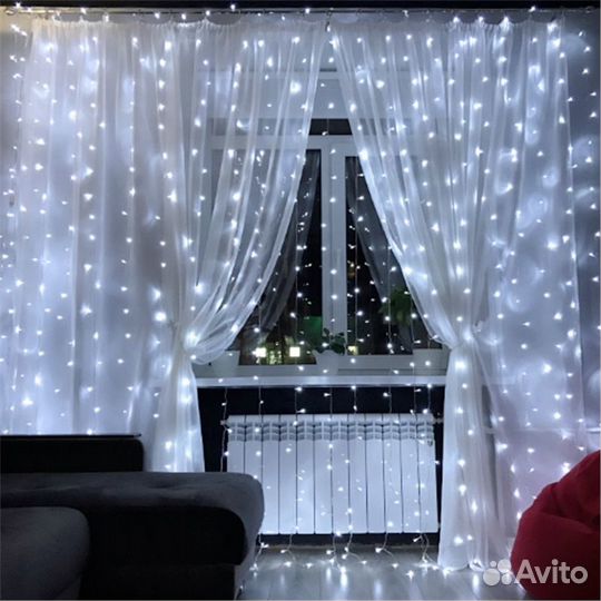 Гирлянда штора 3 на 2 метра