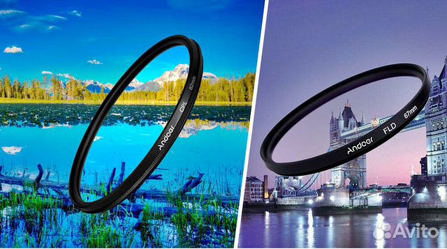Набор светофильтров Andoer 67 мм FLD + CPL