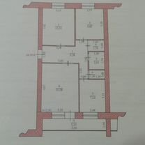 3-к. квартира, 60,5 м², 2/5 эт.