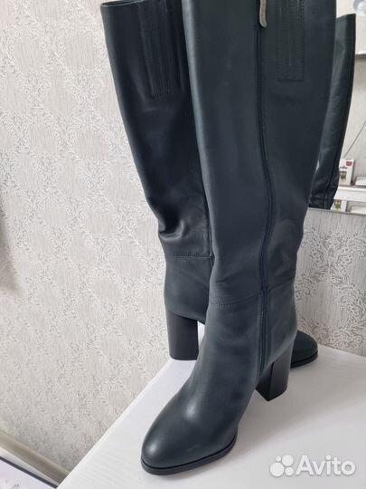 Сапоги евро, натуральная кожа, 39 размер