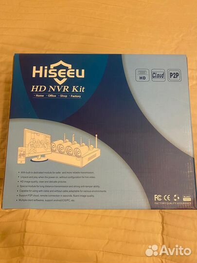 Комплект видеонаблюдения WiFi с 4 камерами