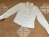 Блузка школьная нарядная белая 140-152