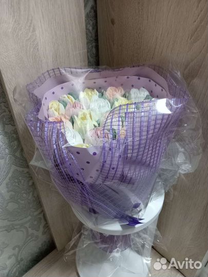 Съедобный букет из зефира для любимой