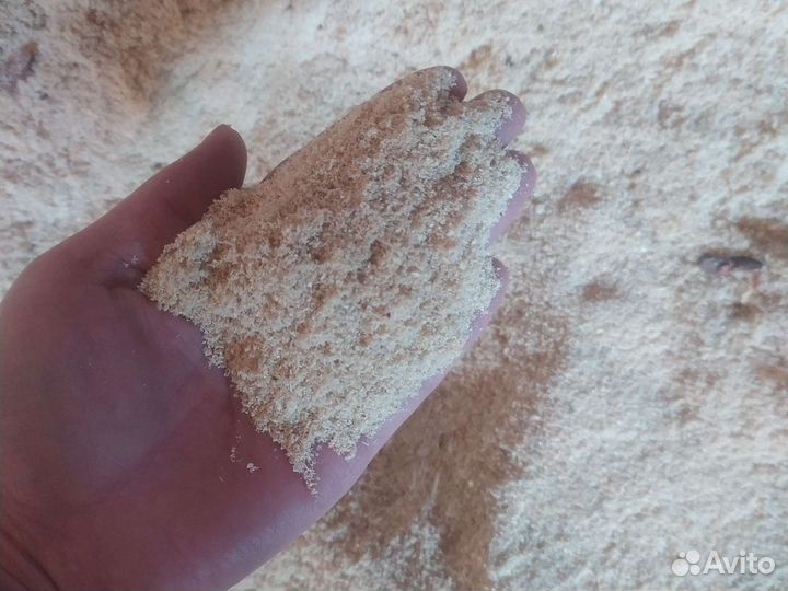 Опилки в мешках