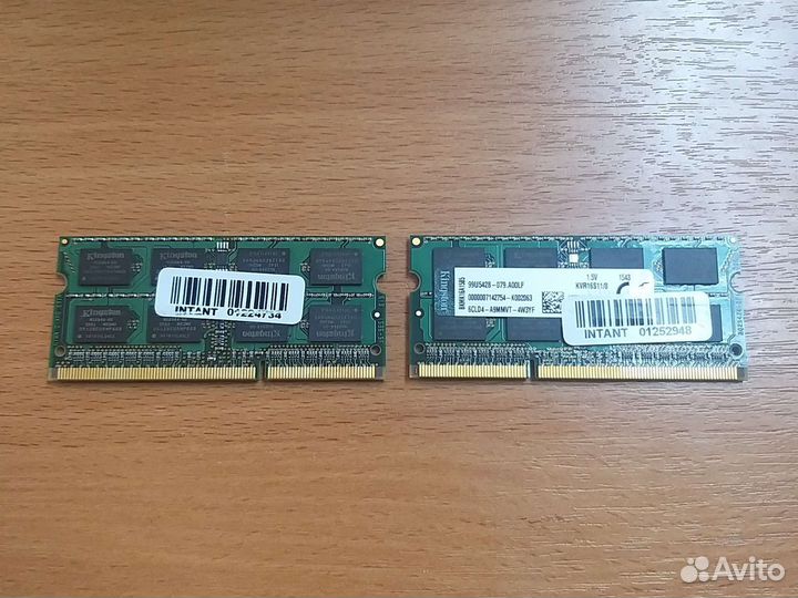 Оперативная память so-dimm ddr3 для ноутбука 8gb