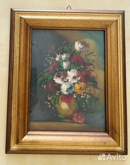 Картина масло холст Винтаж Италия