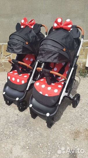 Коляска для двойни от рождения (девочки)